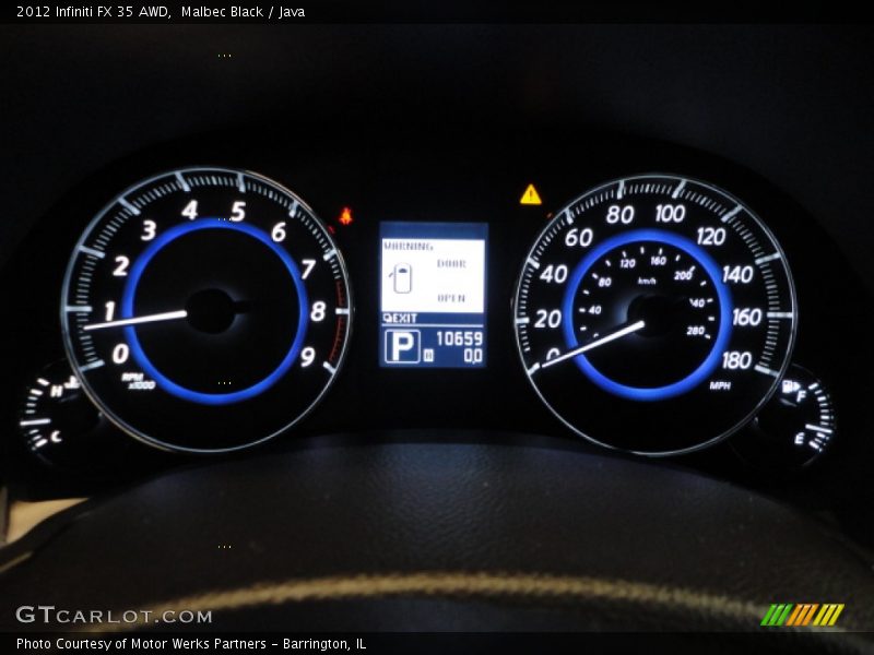 Malbec Black / Java 2012 Infiniti FX 35 AWD