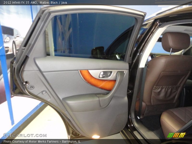 Malbec Black / Java 2012 Infiniti FX 35 AWD