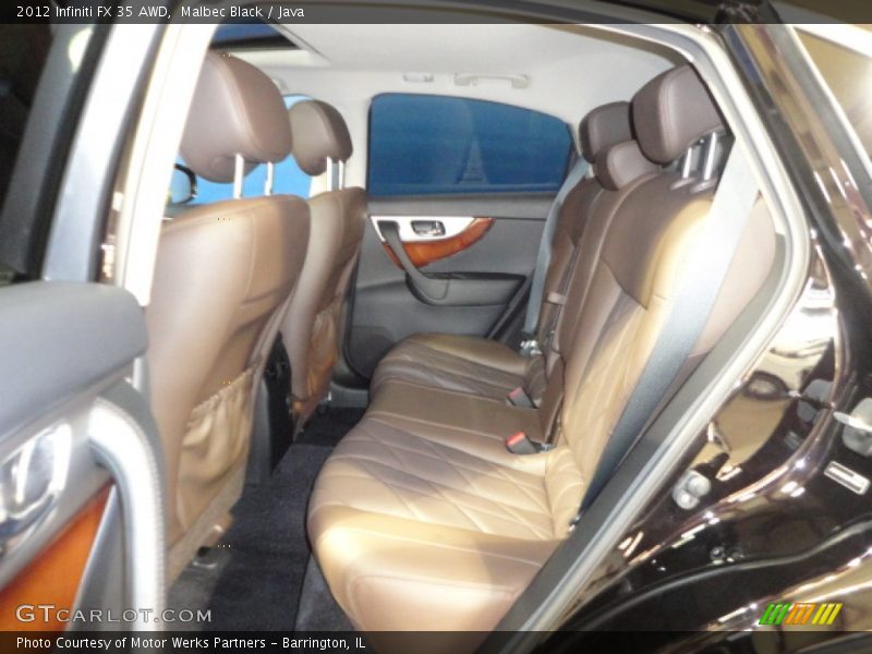 Malbec Black / Java 2012 Infiniti FX 35 AWD