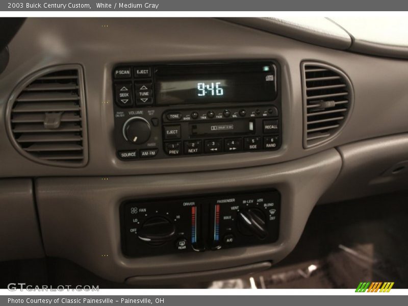 White / Medium Gray 2003 Buick Century Custom