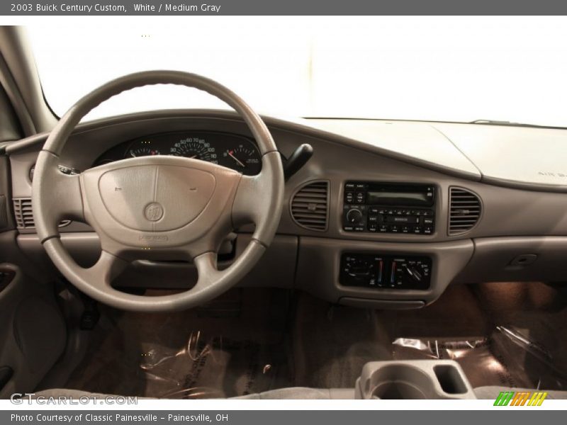 White / Medium Gray 2003 Buick Century Custom