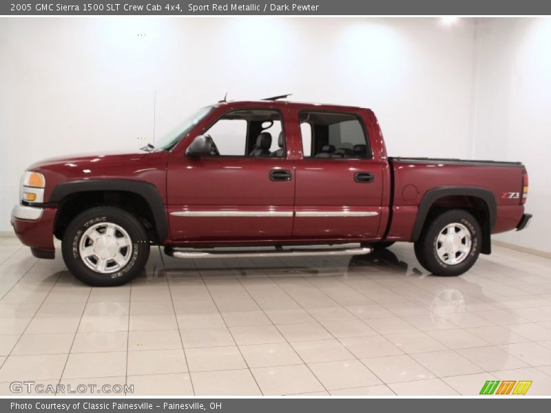 Sport Red Metallic / Dark Pewter 2005 GMC Sierra 1500 SLT Crew Cab 4x4