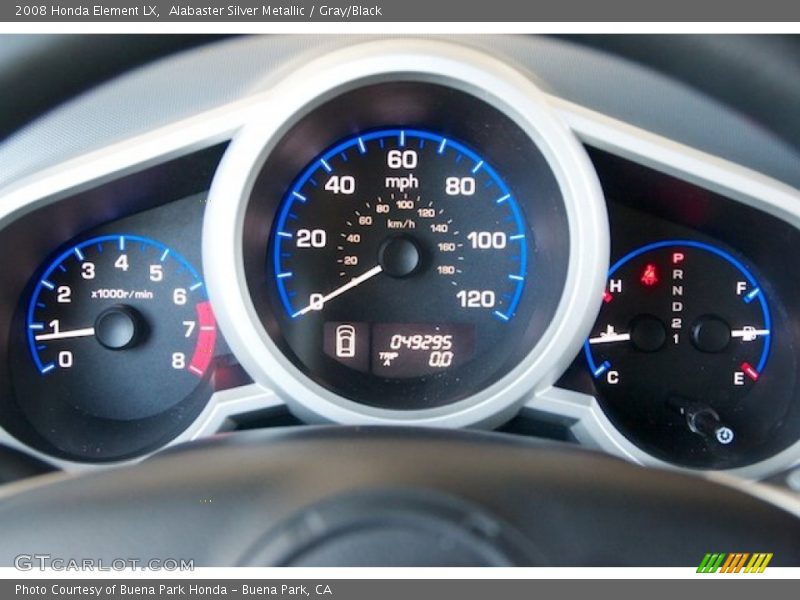 Alabaster Silver Metallic / Gray/Black 2008 Honda Element LX