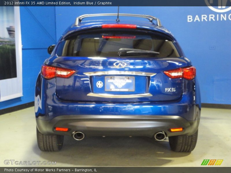 Iridium Blue / Graphite 2012 Infiniti FX 35 AWD Limited Edition