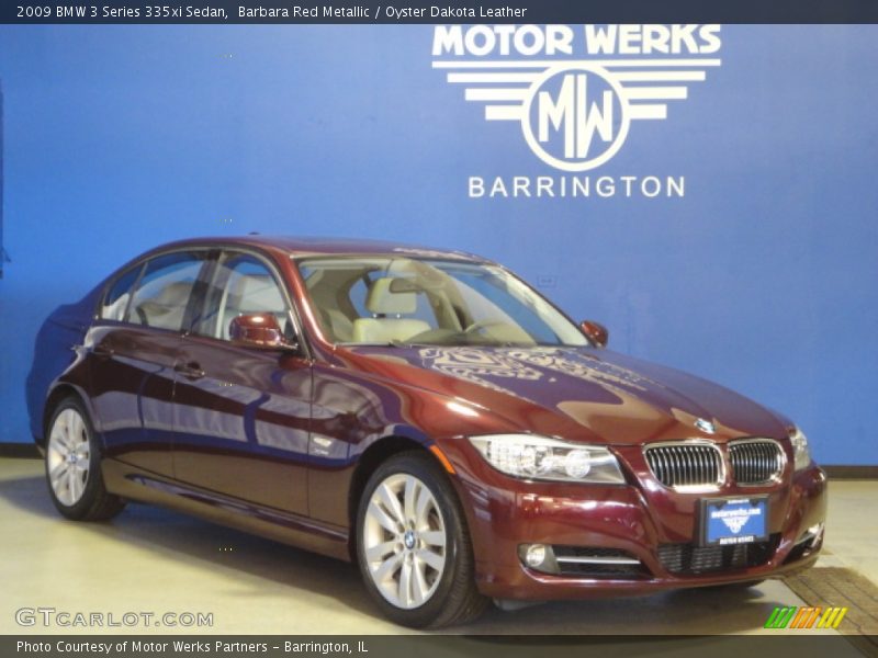 Barbara Red Metallic / Oyster Dakota Leather 2009 BMW 3 Series 335xi Sedan
