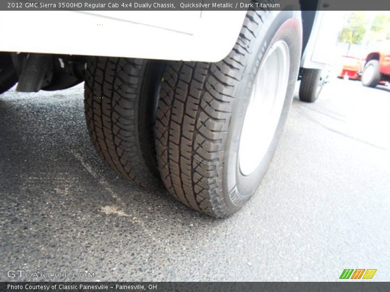 Quicksilver Metallic / Dark Titanium 2012 GMC Sierra 3500HD Regular Cab 4x4 Dually Chassis
