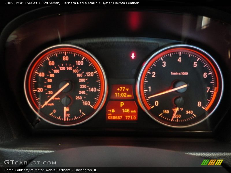 Barbara Red Metallic / Oyster Dakota Leather 2009 BMW 3 Series 335xi Sedan