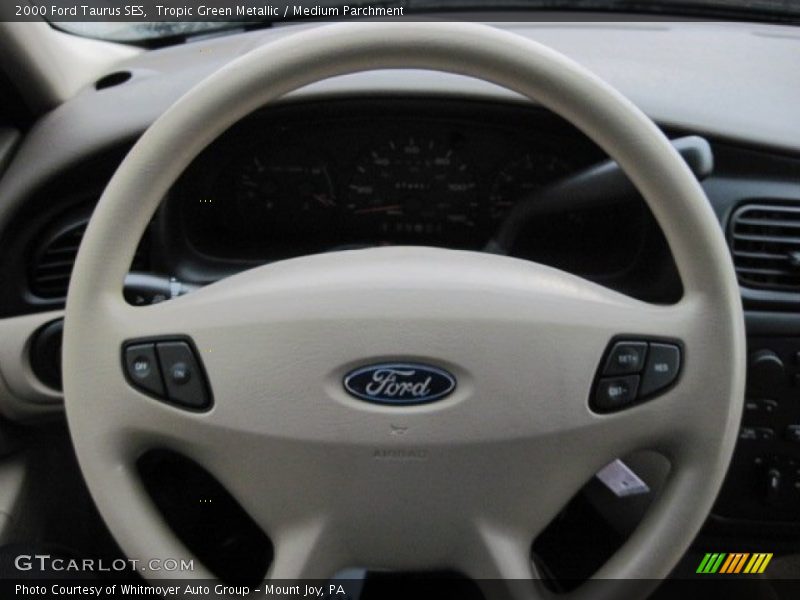 Tropic Green Metallic / Medium Parchment 2000 Ford Taurus SES