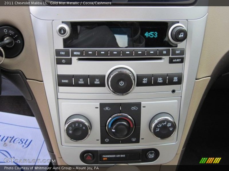 Gold Mist Metallic / Cocoa/Cashmere 2011 Chevrolet Malibu LS