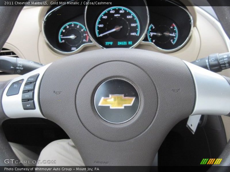Gold Mist Metallic / Cocoa/Cashmere 2011 Chevrolet Malibu LS