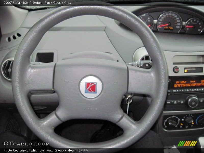 Black Onyx / Gray 2007 Saturn ION 2 Sedan