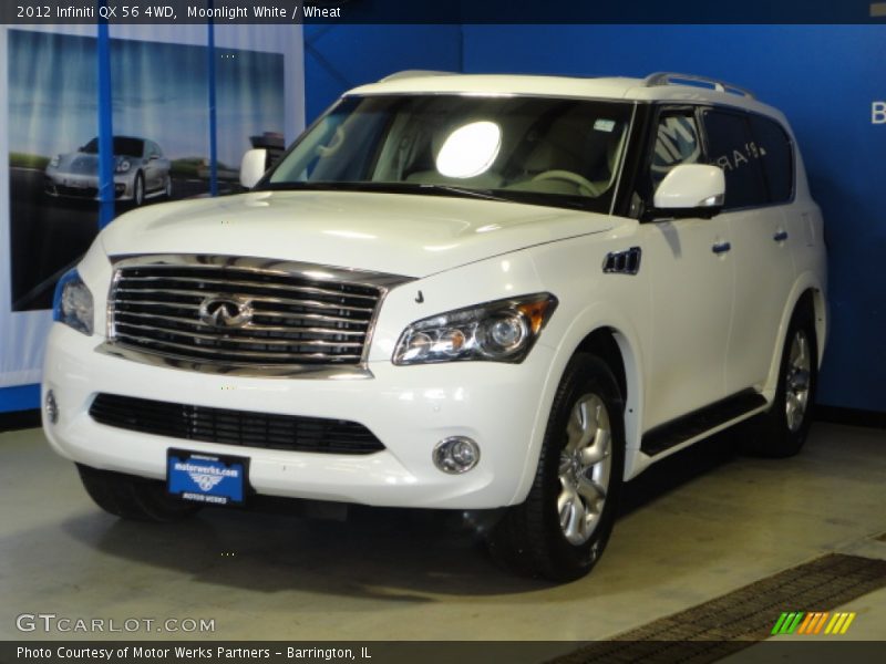 Moonlight White / Wheat 2012 Infiniti QX 56 4WD