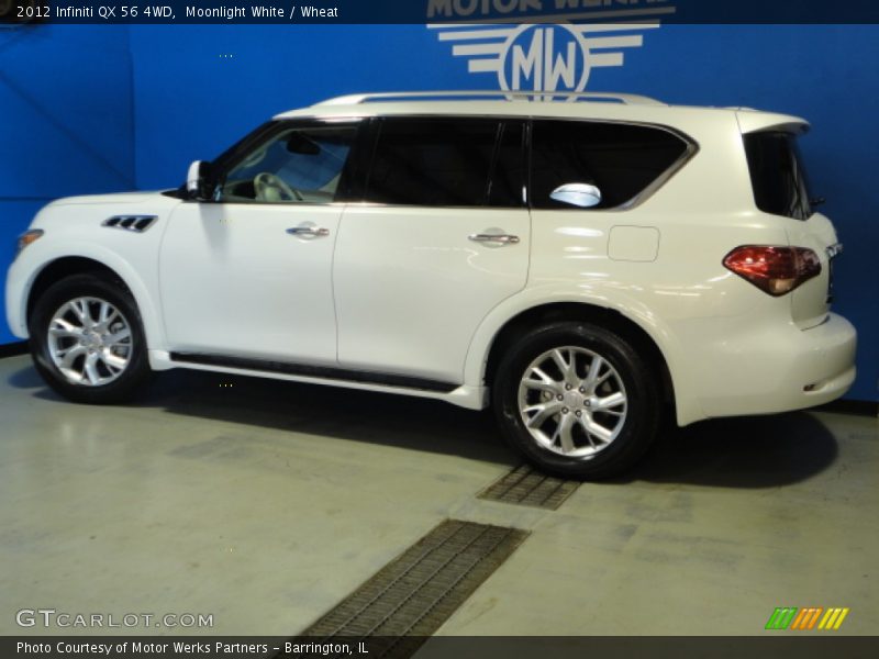Moonlight White / Wheat 2012 Infiniti QX 56 4WD
