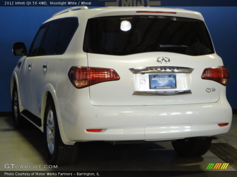 Moonlight White / Wheat 2012 Infiniti QX 56 4WD