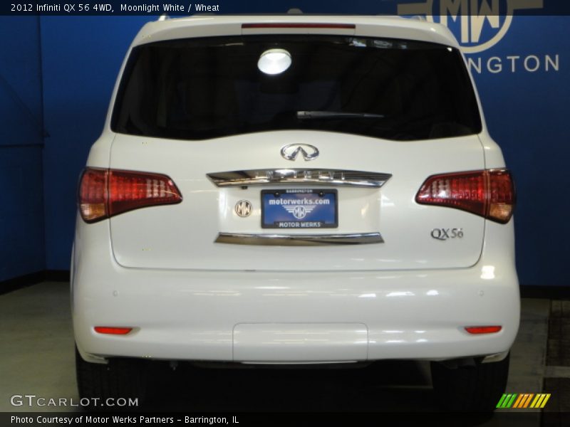 Moonlight White / Wheat 2012 Infiniti QX 56 4WD