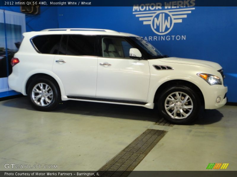 Moonlight White / Wheat 2012 Infiniti QX 56 4WD