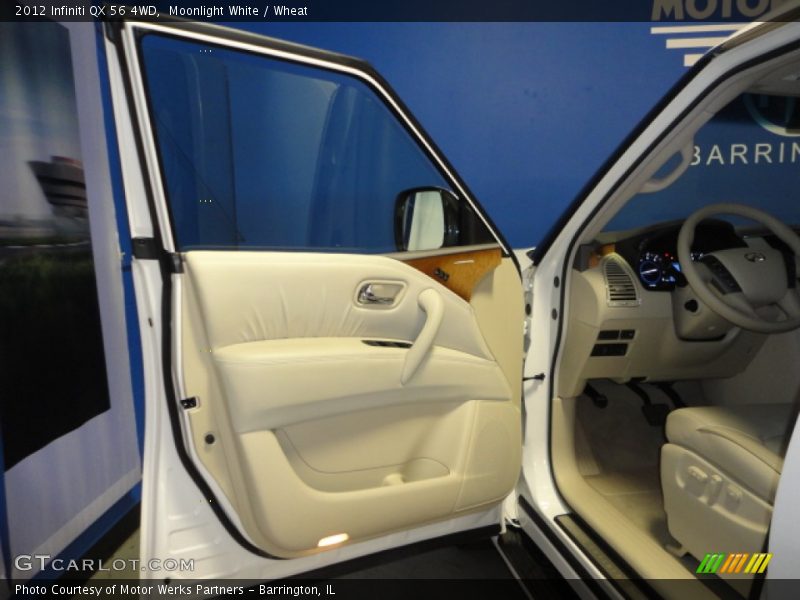 Moonlight White / Wheat 2012 Infiniti QX 56 4WD
