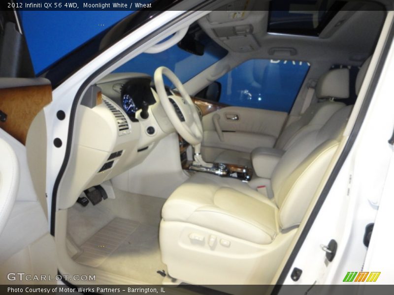 Moonlight White / Wheat 2012 Infiniti QX 56 4WD