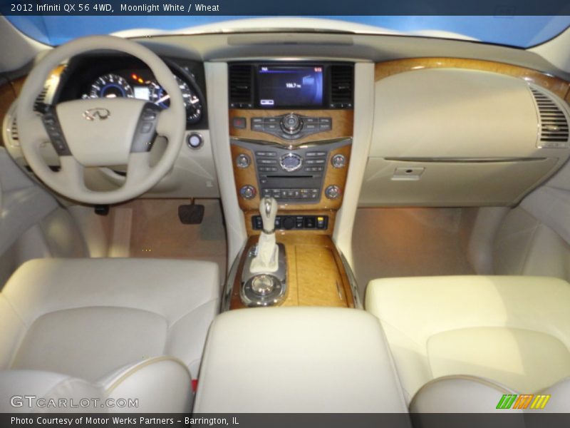 Moonlight White / Wheat 2012 Infiniti QX 56 4WD