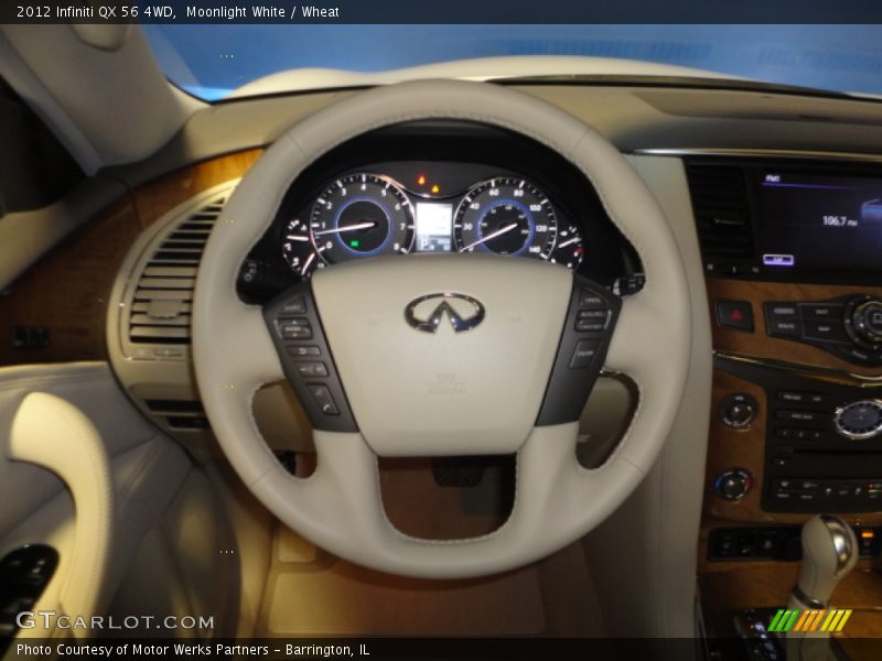 Moonlight White / Wheat 2012 Infiniti QX 56 4WD