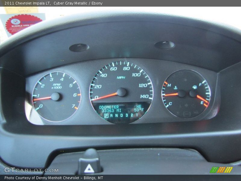 Cyber Gray Metallic / Ebony 2011 Chevrolet Impala LT