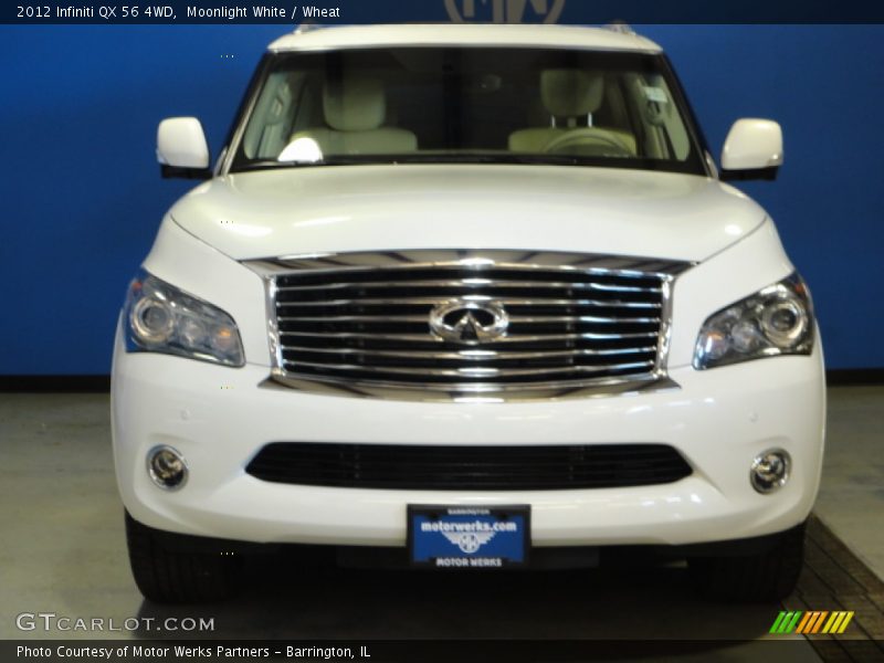 Moonlight White / Wheat 2012 Infiniti QX 56 4WD