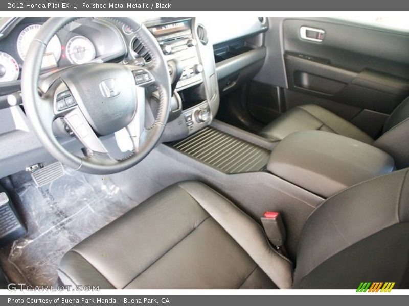 Polished Metal Metallic / Black 2012 Honda Pilot EX-L