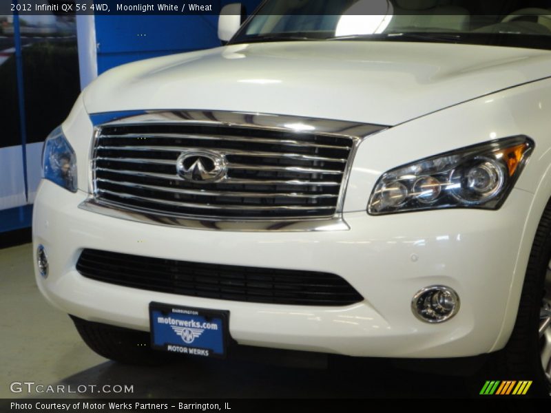 Moonlight White / Wheat 2012 Infiniti QX 56 4WD