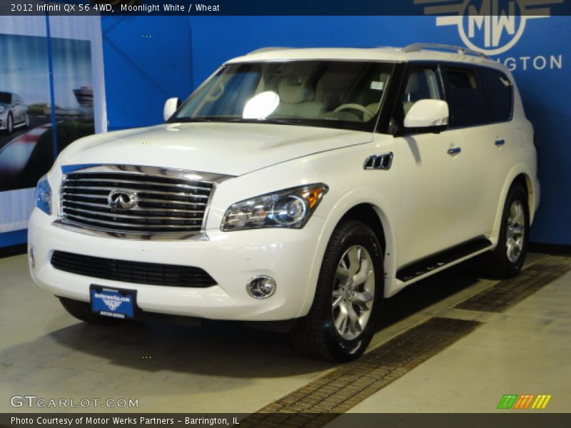 Moonlight White / Wheat 2012 Infiniti QX 56 4WD