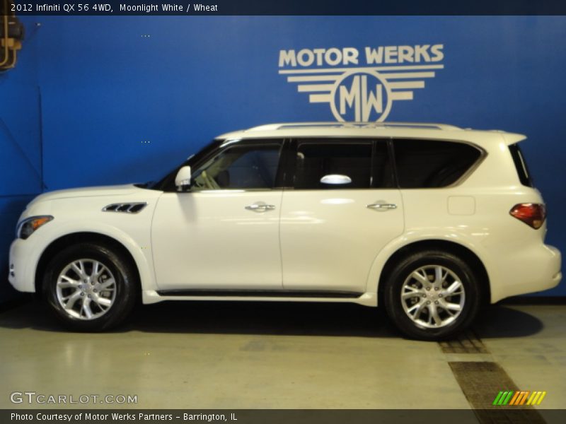 Moonlight White / Wheat 2012 Infiniti QX 56 4WD