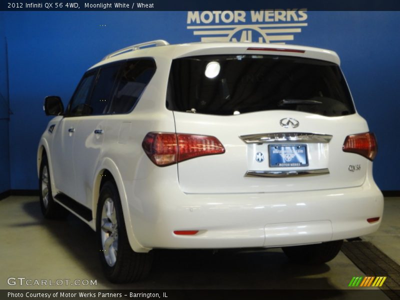 Moonlight White / Wheat 2012 Infiniti QX 56 4WD