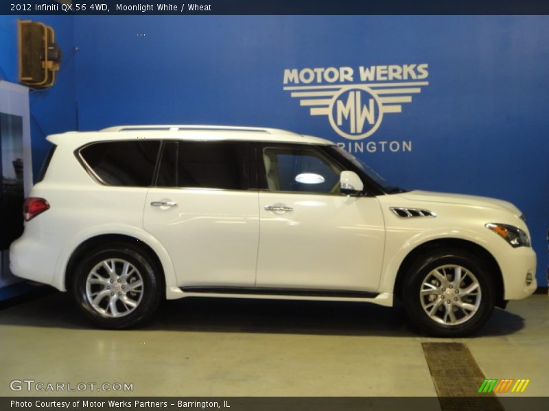 Moonlight White / Wheat 2012 Infiniti QX 56 4WD