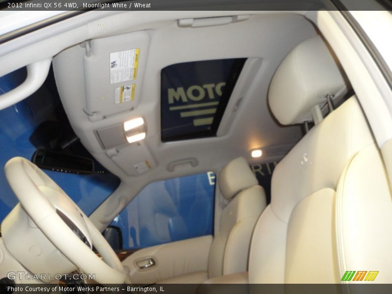 Moonlight White / Wheat 2012 Infiniti QX 56 4WD