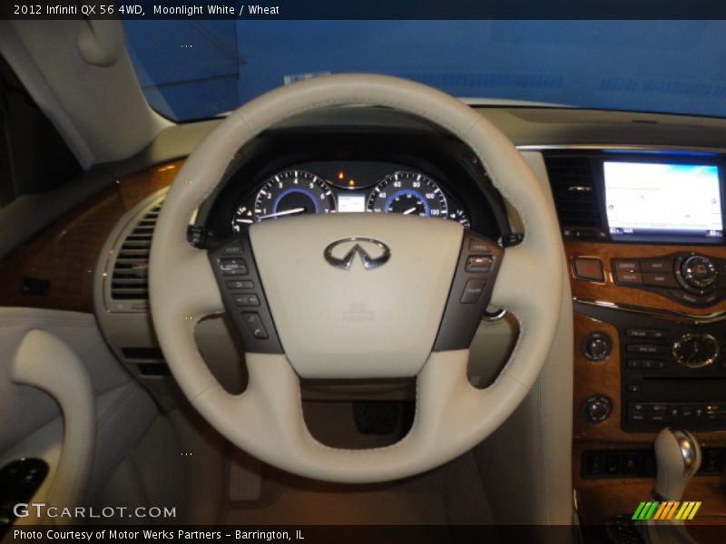 Moonlight White / Wheat 2012 Infiniti QX 56 4WD