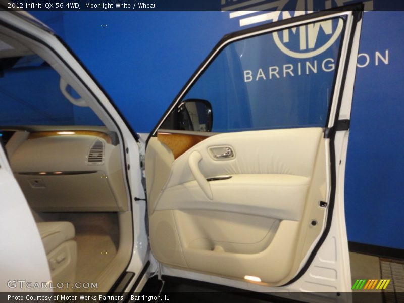 Moonlight White / Wheat 2012 Infiniti QX 56 4WD
