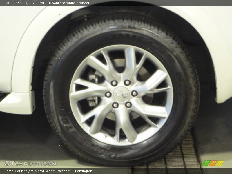 Moonlight White / Wheat 2012 Infiniti QX 56 4WD