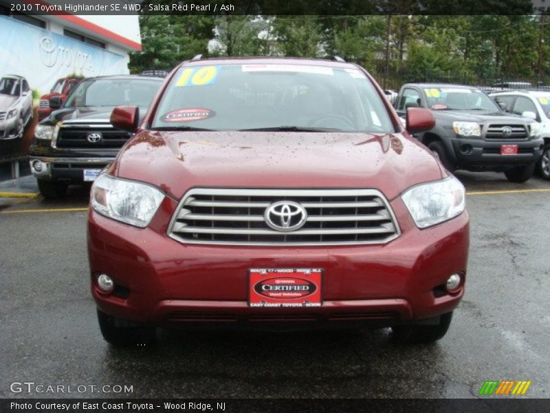 Salsa Red Pearl / Ash 2010 Toyota Highlander SE 4WD