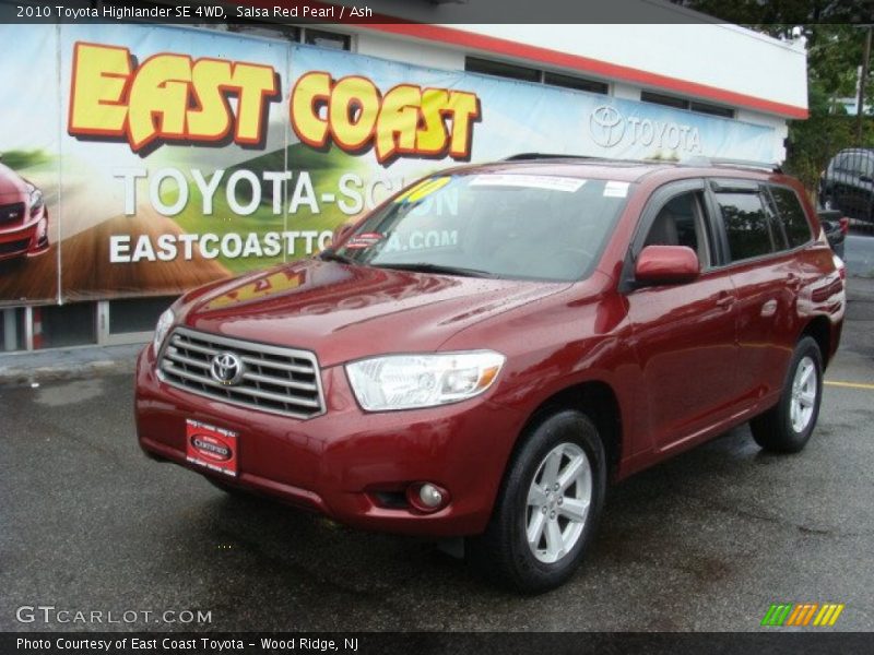 Salsa Red Pearl / Ash 2010 Toyota Highlander SE 4WD