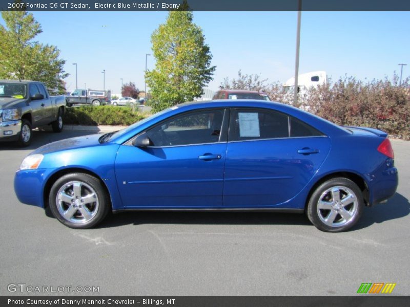 Electric Blue Metallic / Ebony 2007 Pontiac G6 GT Sedan