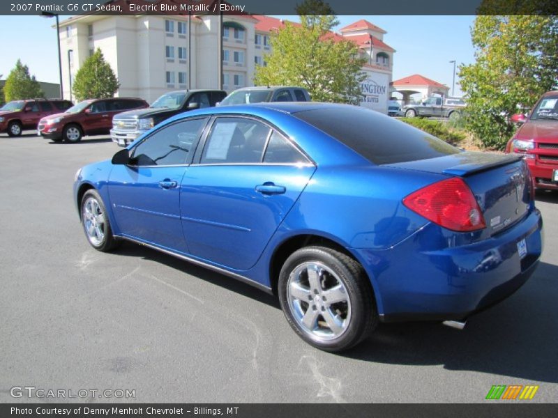 Electric Blue Metallic / Ebony 2007 Pontiac G6 GT Sedan