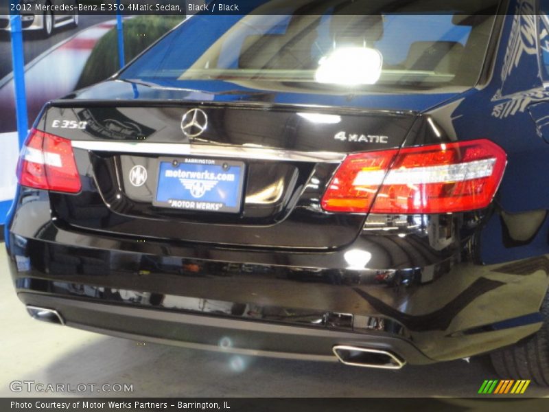 Black / Black 2012 Mercedes-Benz E 350 4Matic Sedan