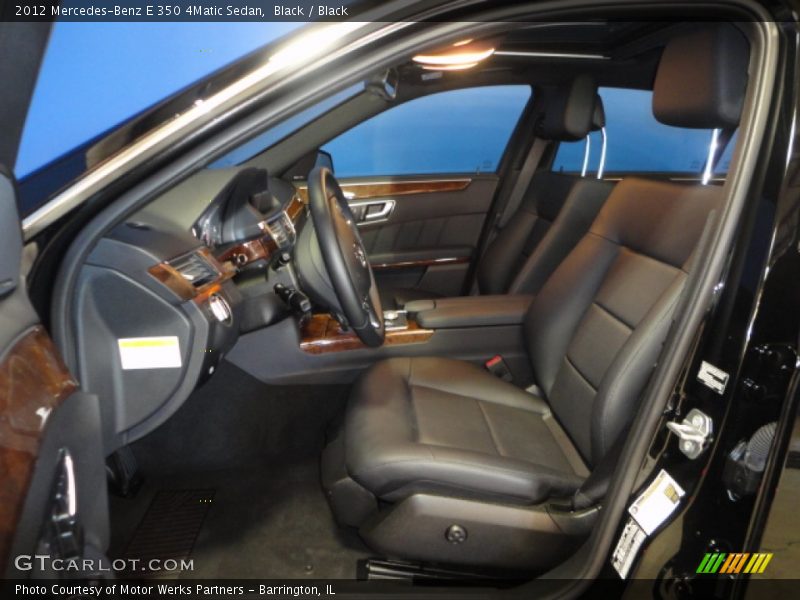 Black / Black 2012 Mercedes-Benz E 350 4Matic Sedan