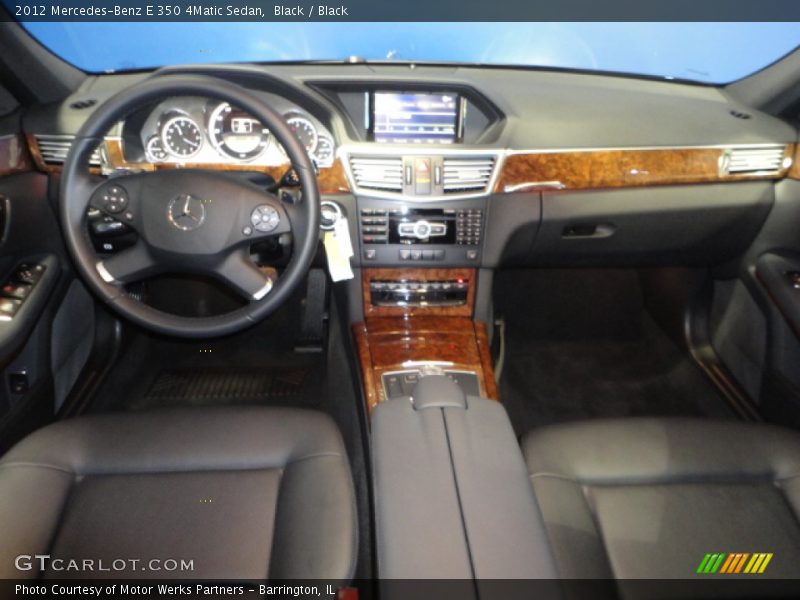 Black / Black 2012 Mercedes-Benz E 350 4Matic Sedan