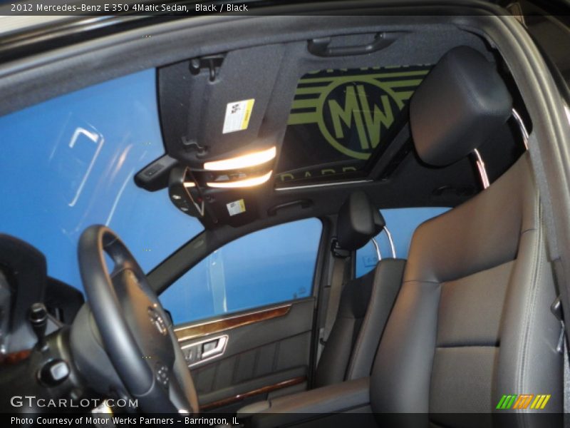 Black / Black 2012 Mercedes-Benz E 350 4Matic Sedan