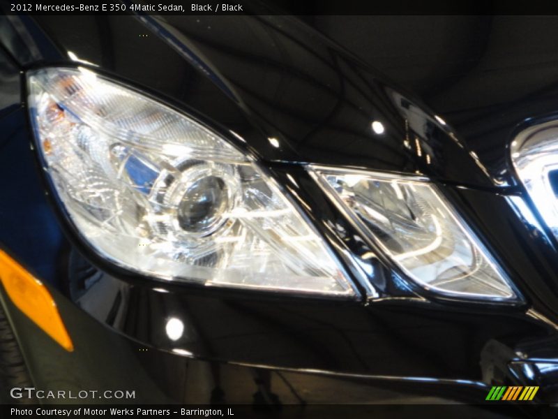 Black / Black 2012 Mercedes-Benz E 350 4Matic Sedan