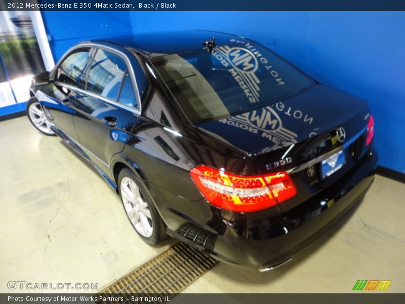 Black / Black 2012 Mercedes-Benz E 350 4Matic Sedan