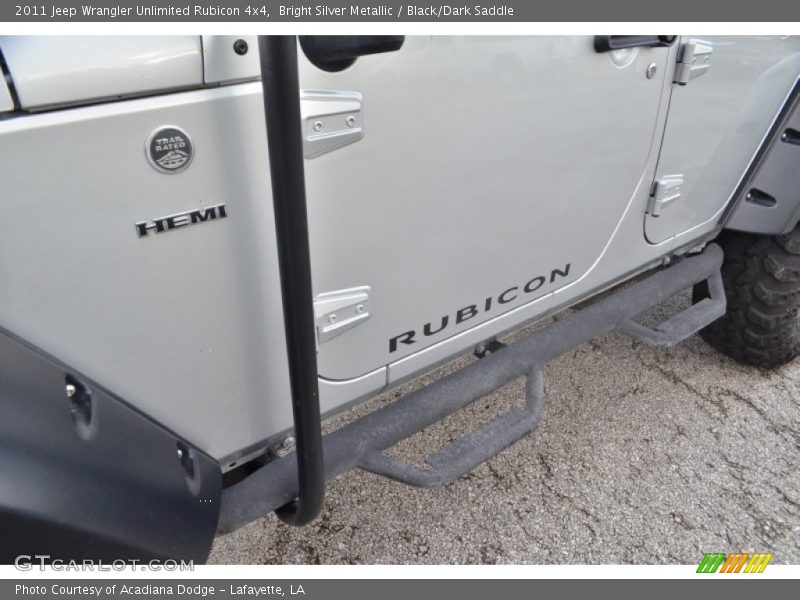Bright Silver Metallic / Black/Dark Saddle 2011 Jeep Wrangler Unlimited Rubicon 4x4