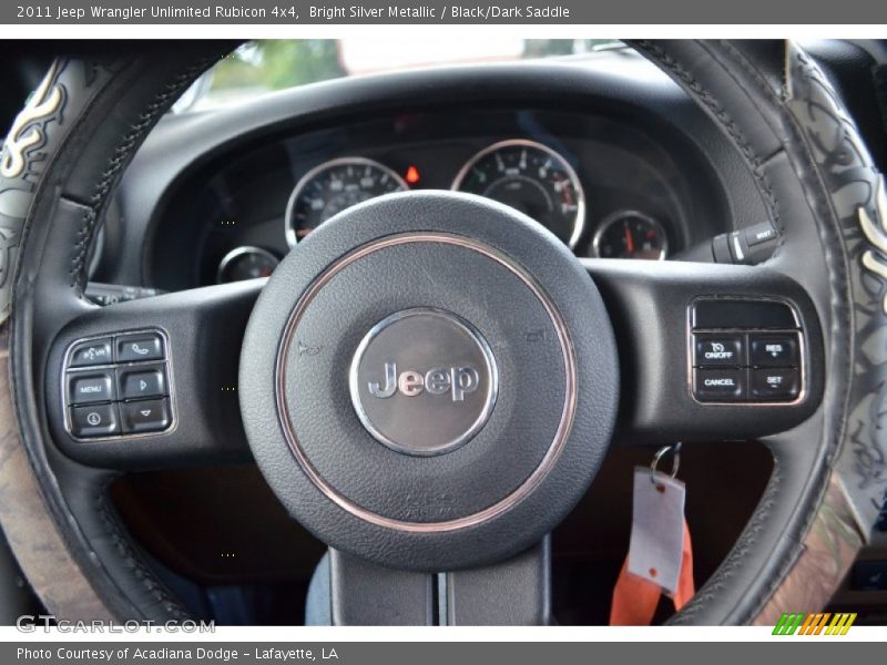 Bright Silver Metallic / Black/Dark Saddle 2011 Jeep Wrangler Unlimited Rubicon 4x4