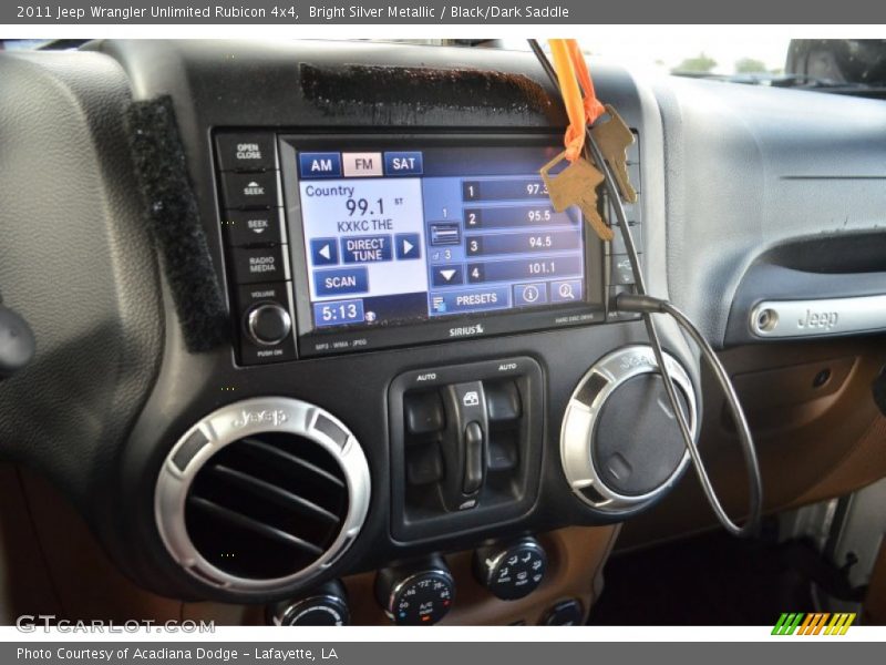 Bright Silver Metallic / Black/Dark Saddle 2011 Jeep Wrangler Unlimited Rubicon 4x4