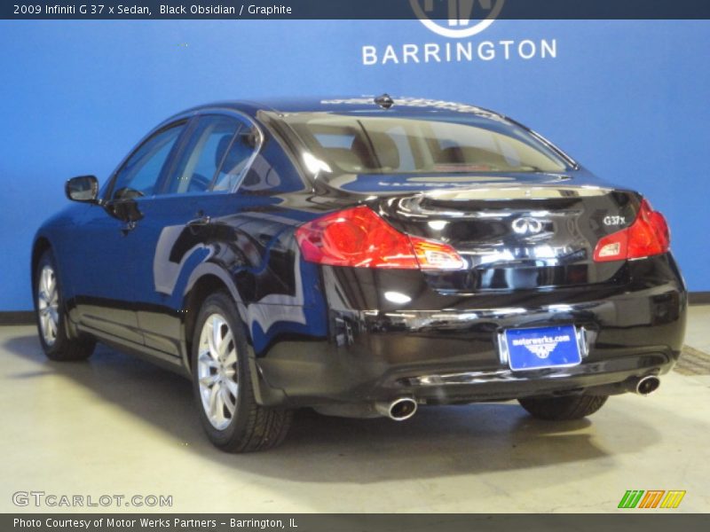 Black Obsidian / Graphite 2009 Infiniti G 37 x Sedan